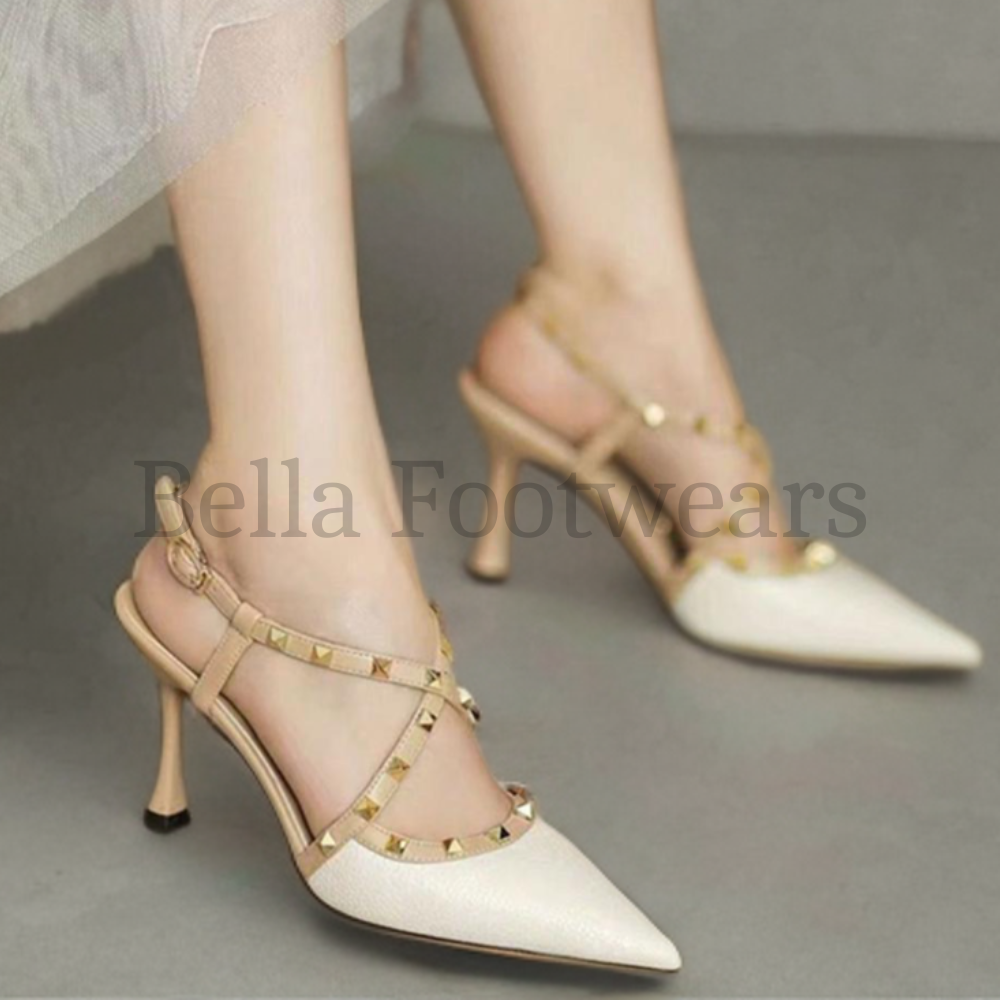 French Studded Heel