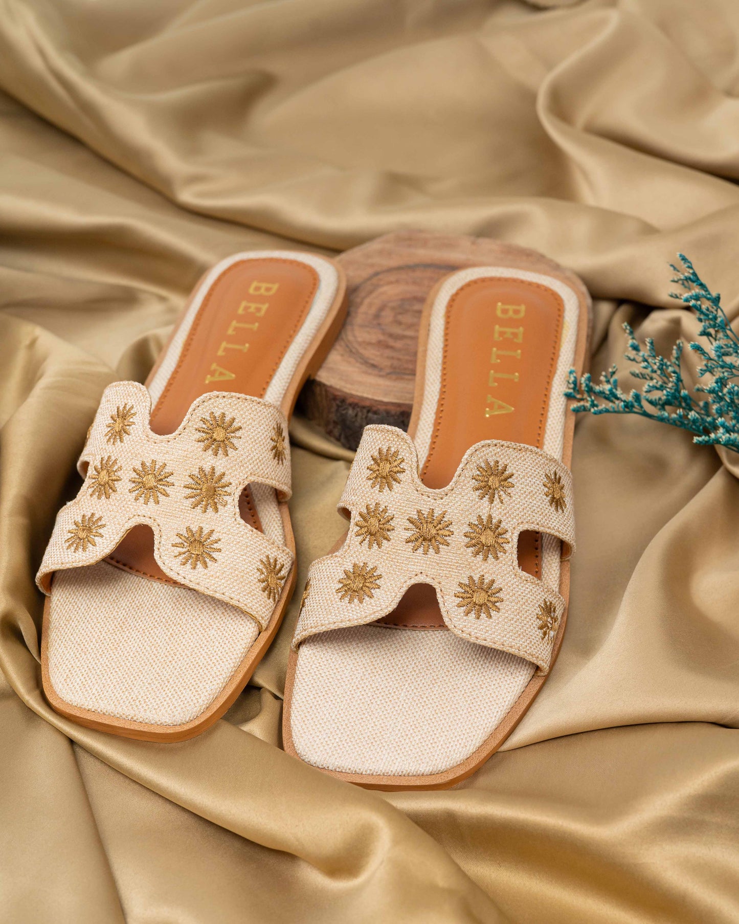 H-Embroidery Flats