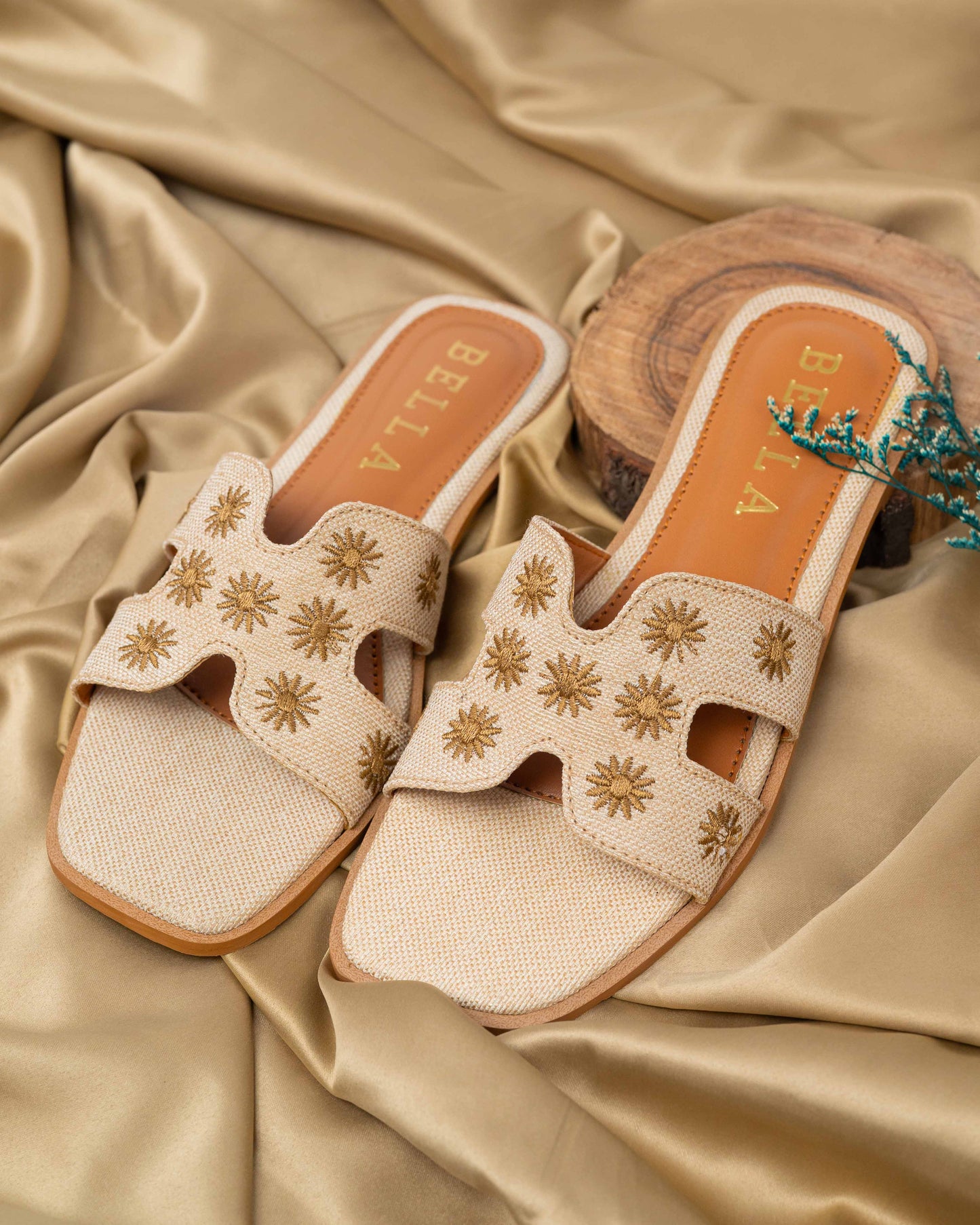 H-Embroidery Flats