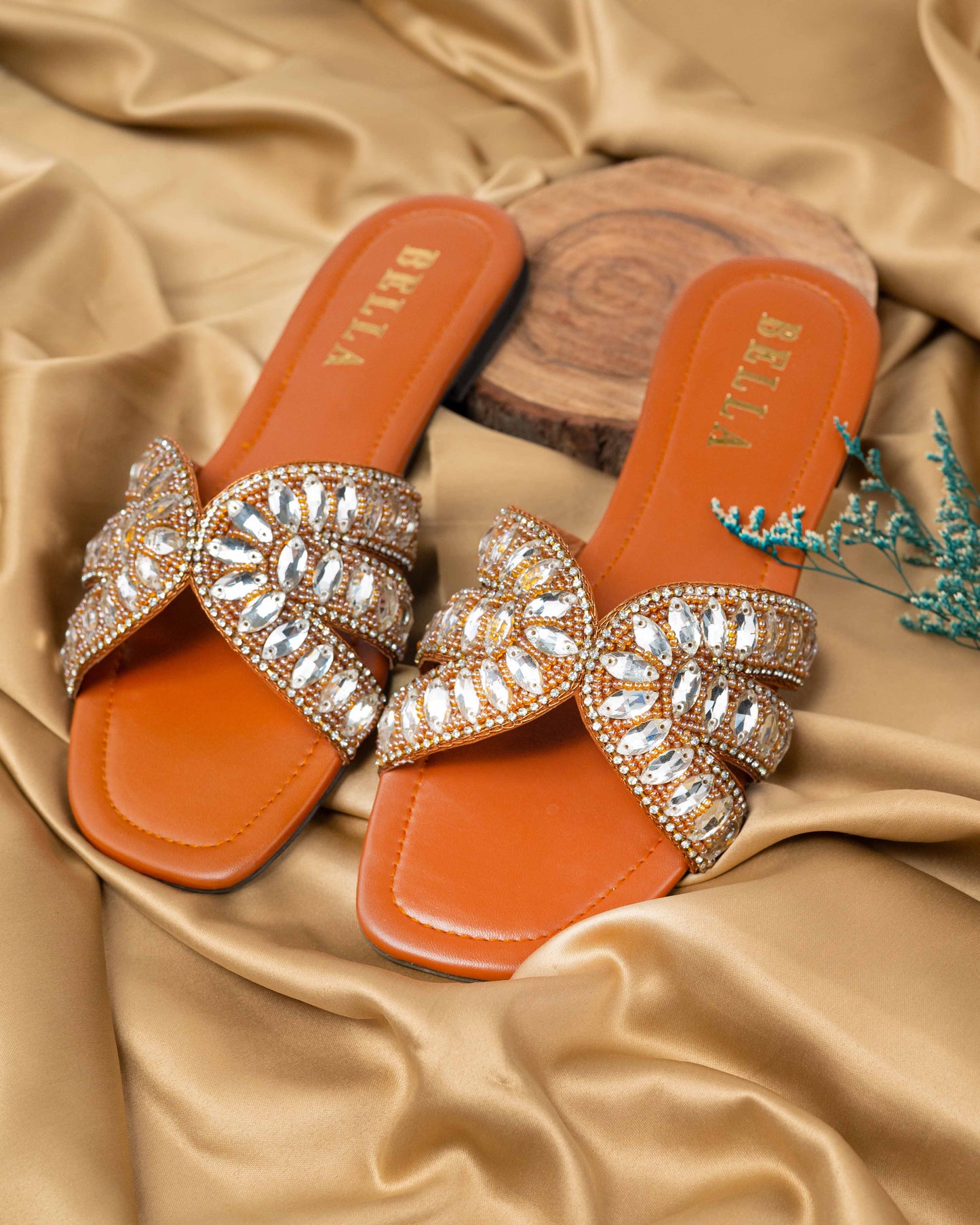 Lebella Rhinestone Flats