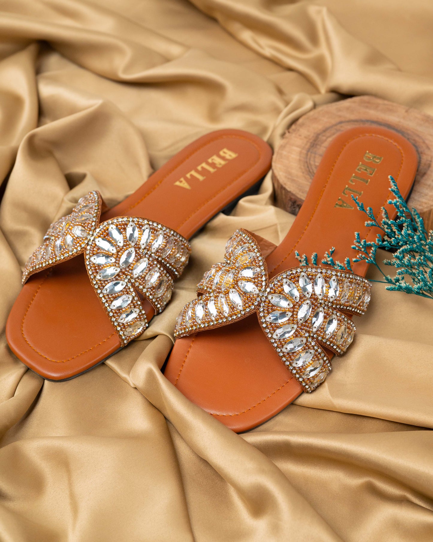 Lebella Rhinestone Flats