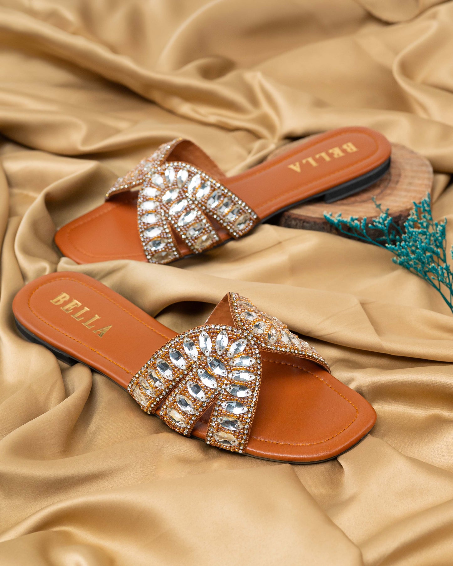 Lebella Rhinestone Flats