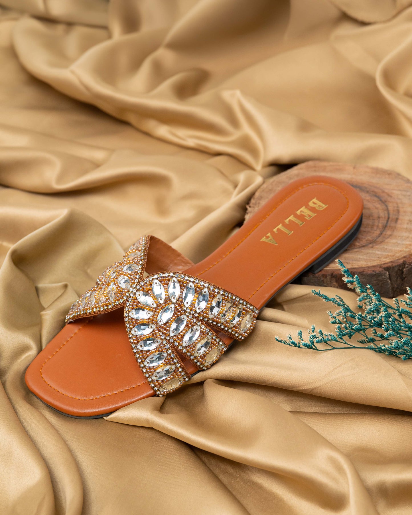 Lebella Rhinestone Flats