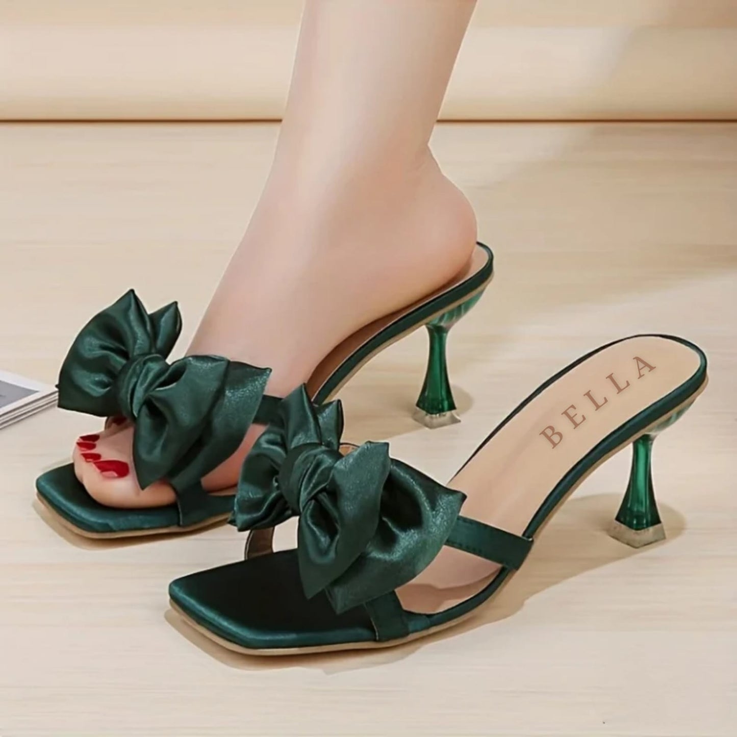 Frill Bow Heel