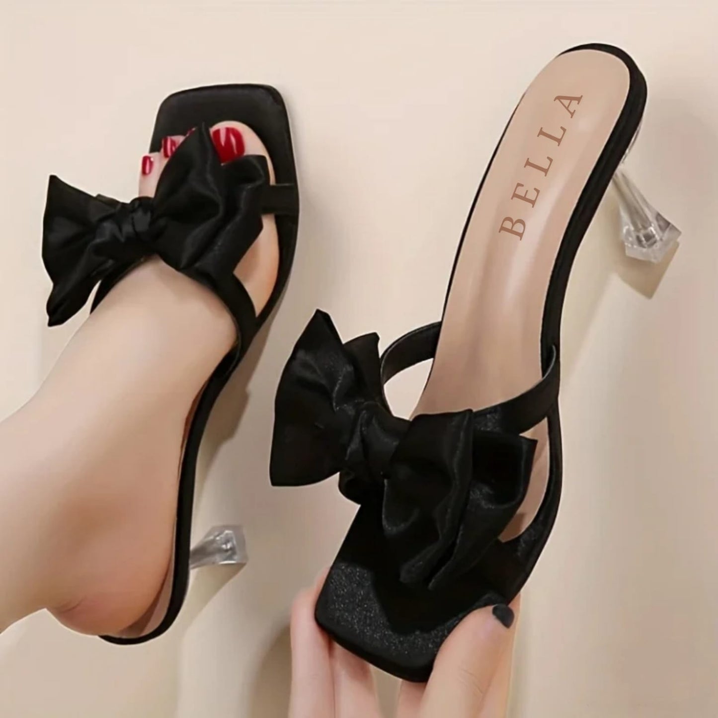 Frill Bow Heel