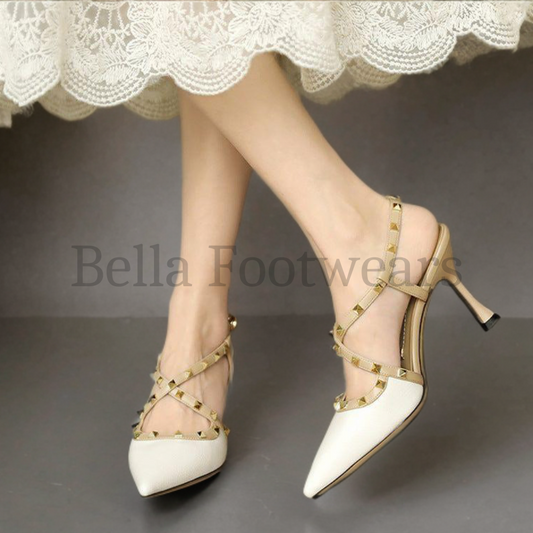 French Studded Heel