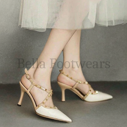 French Studded Heel