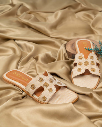 H-Embroidery Flats