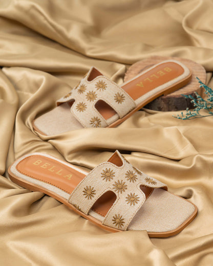 H-Embroidery Flats