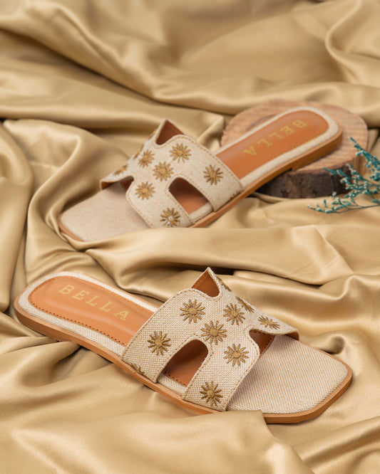 H-Embroidery Flats