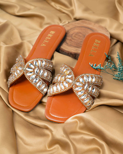 Lebella Rhinestone Flats