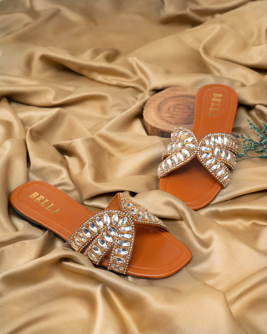 Lebella Rhinestone Flats