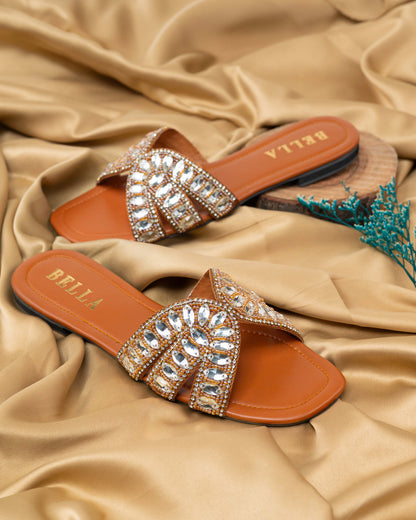 Lebella Rhinestone Flats