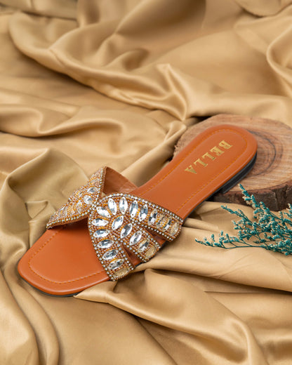 Lebella Rhinestone Flats
