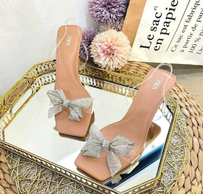 ZA Bow Transparent Heel