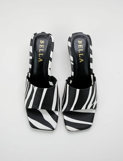 Zebra Triangle Heel