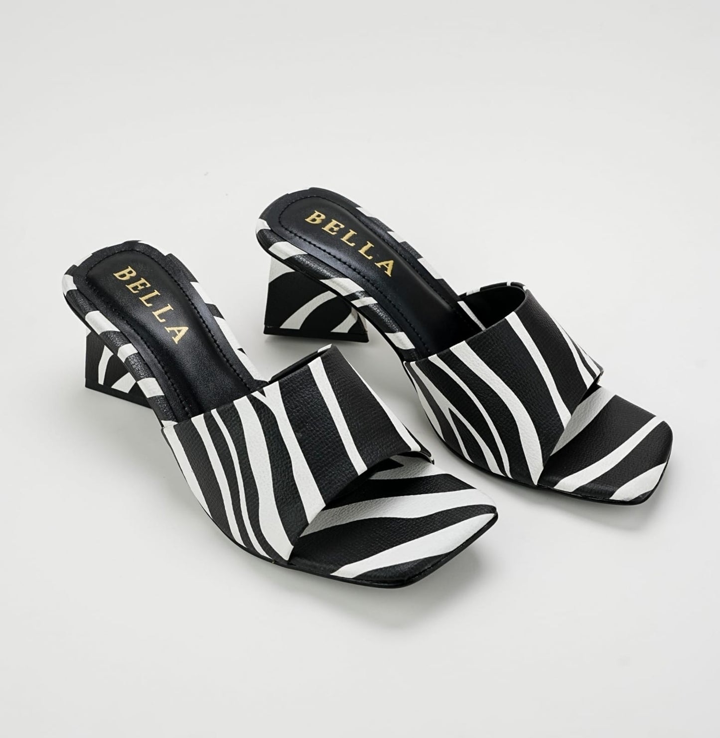 Zebra Triangle Heel