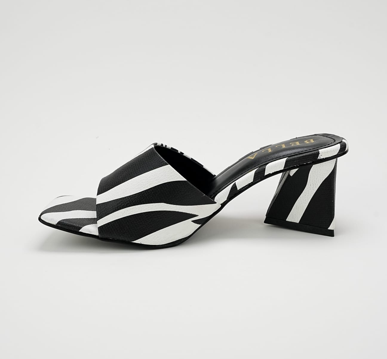 Zebra Triangle Heel