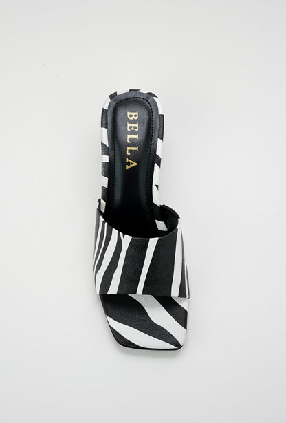 Zebra Triangle Heel